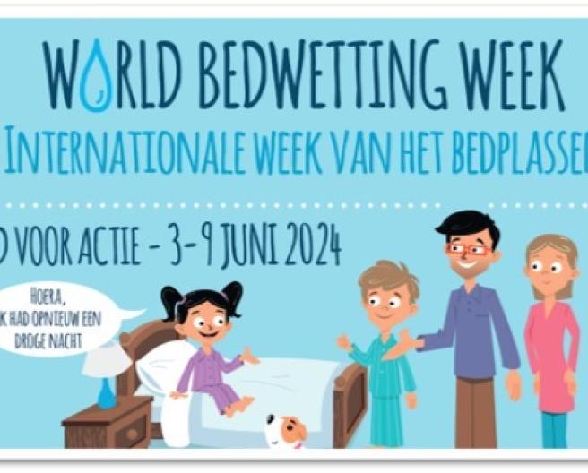beeld week van het bedplassen 2024